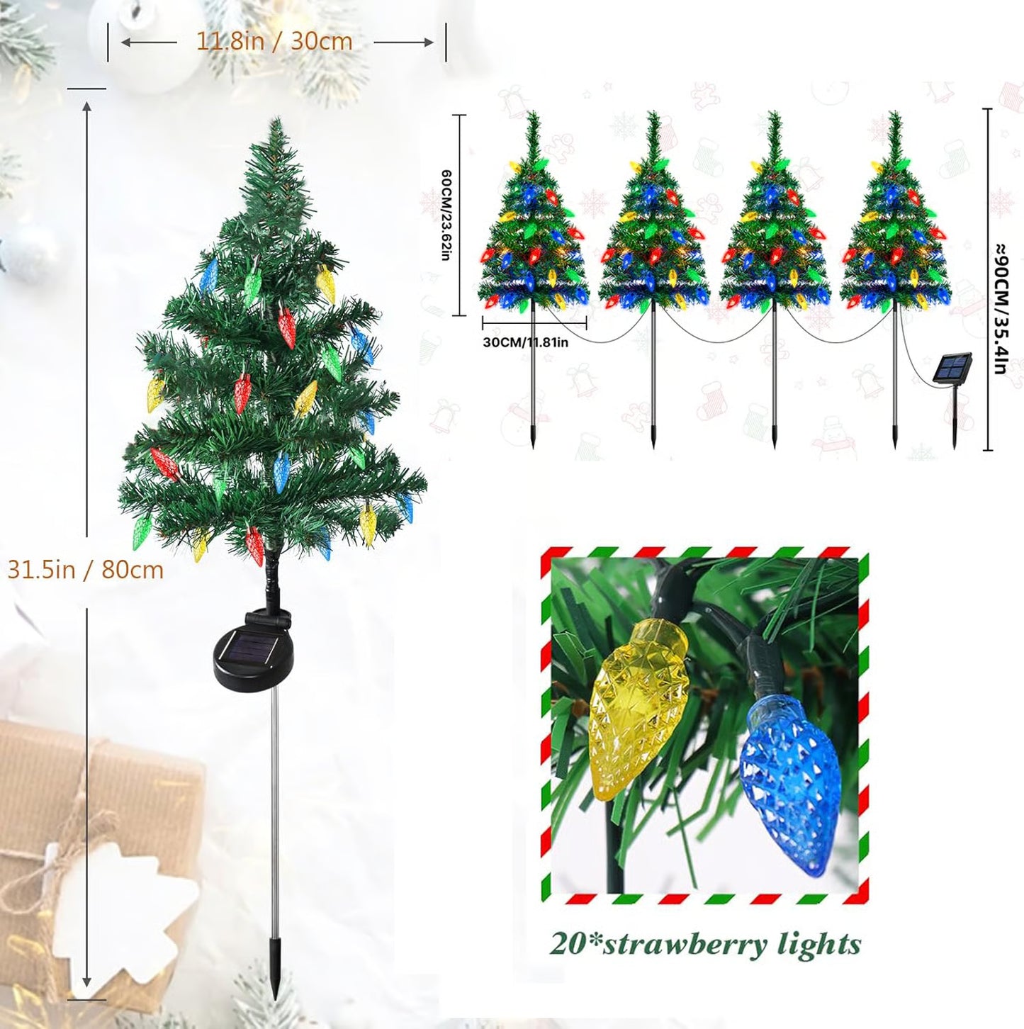 Evergreen Alpine Spruce™ – Solar Mini Christmas Tree